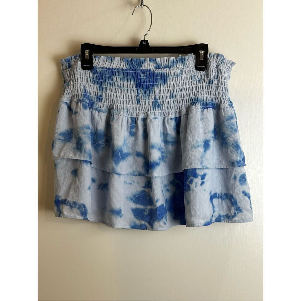 Miken NWT size XL blue on blue layered skirt